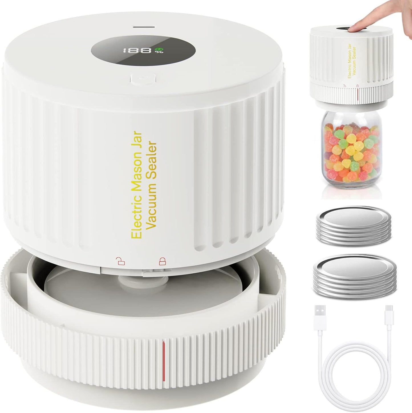 Electric Mason Jar Vacuum Sealer