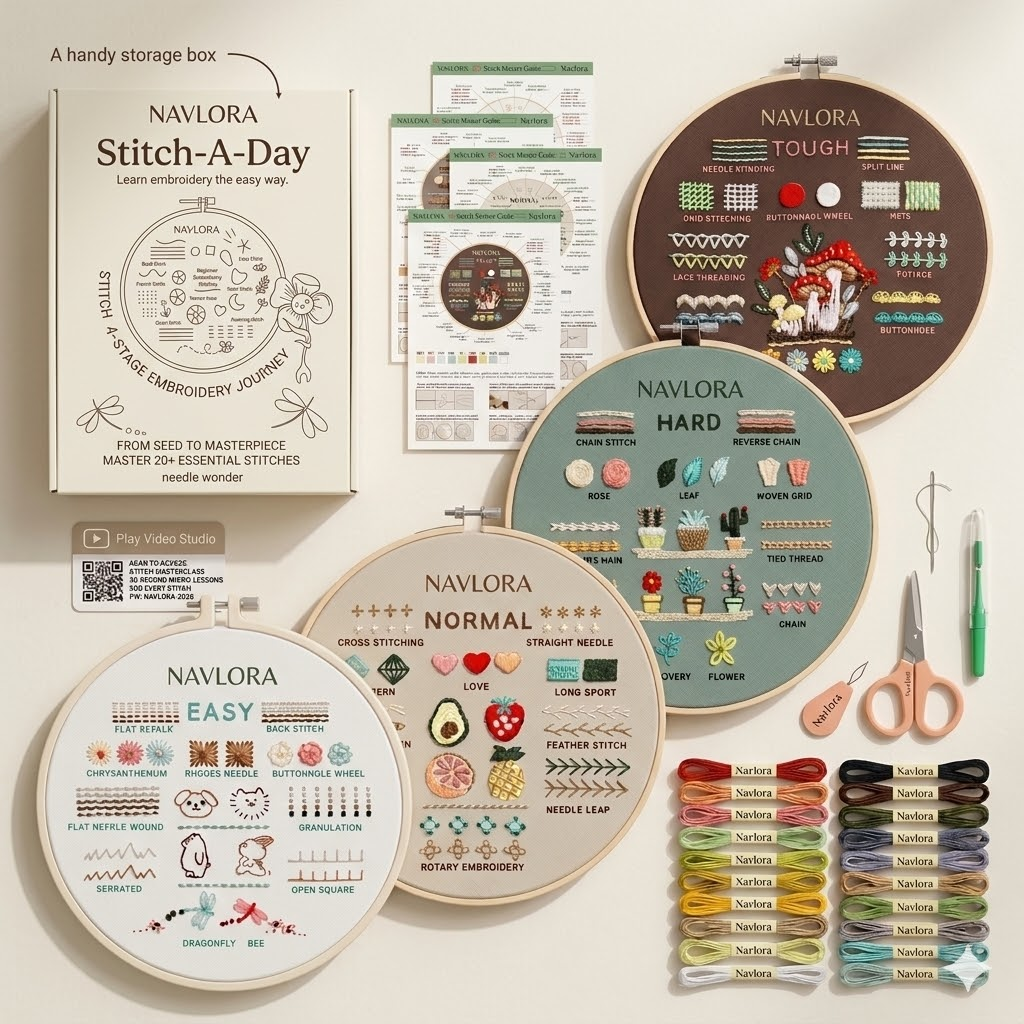 Navlora™ Zero-to-Master Embroidery Kit