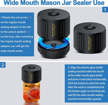 Electric Mason Jar Vacuum Sealer