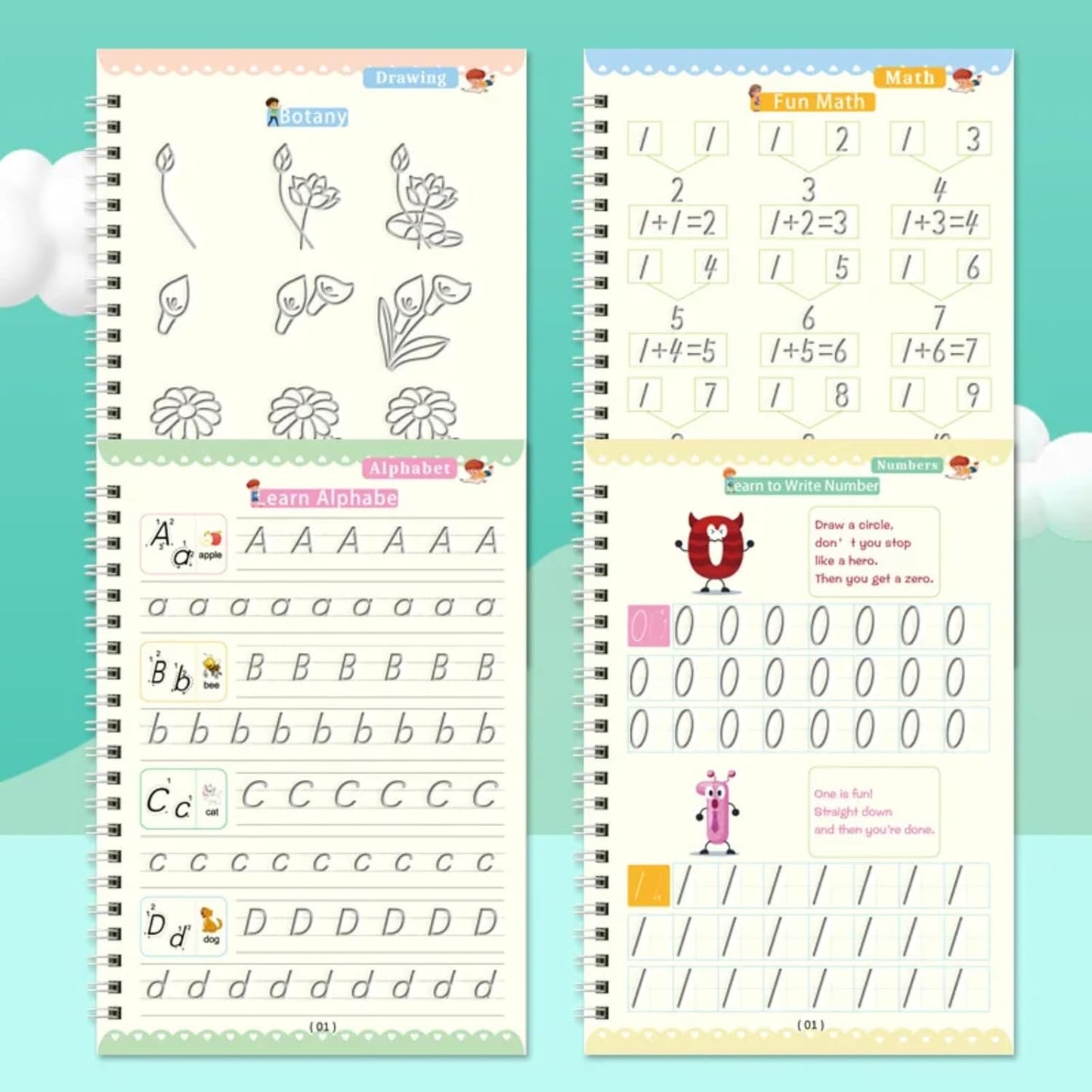 NavLora™ Magic Groove Copybook – Reusable Writing