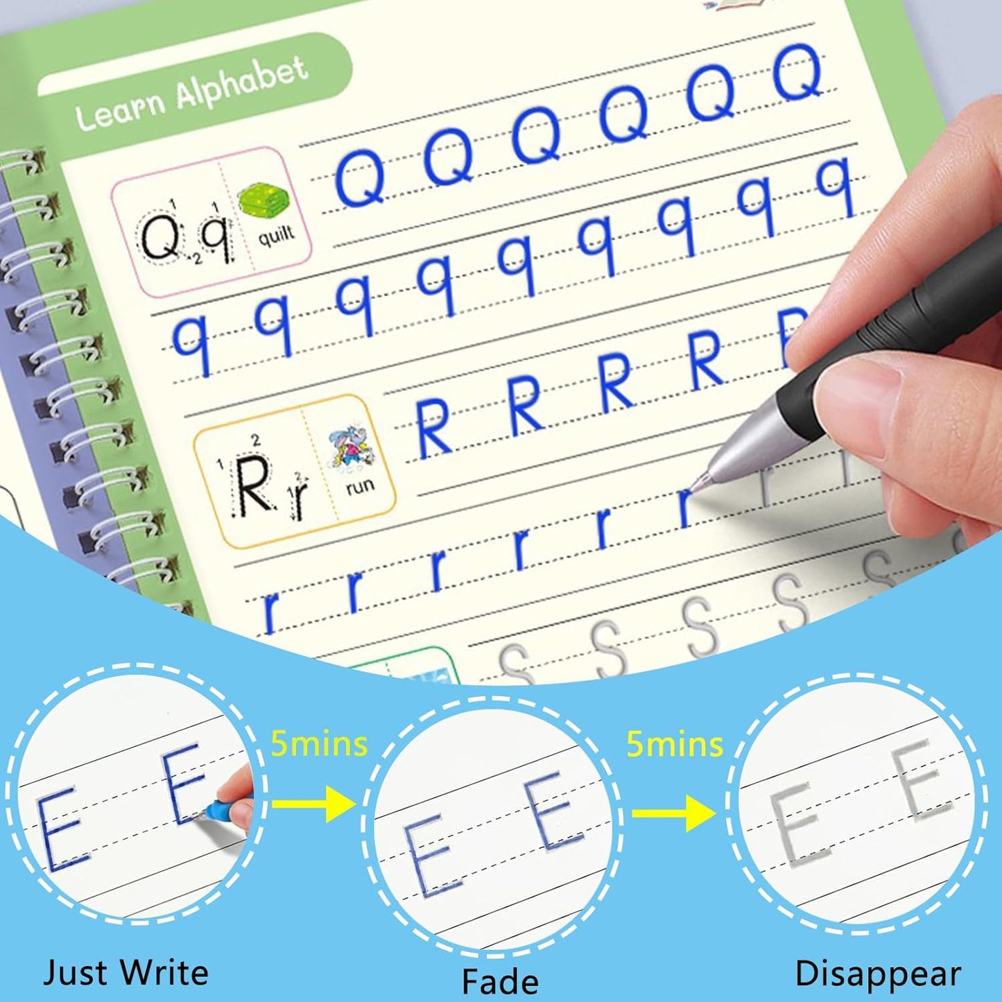 NavLora™ Magic Groove Copybook – Reusable Writing