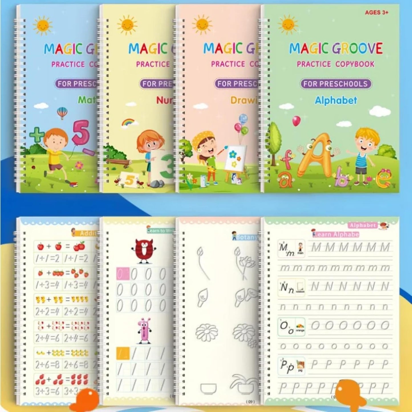 NavLora™ Magic Groove Copybook – Reusable Writing