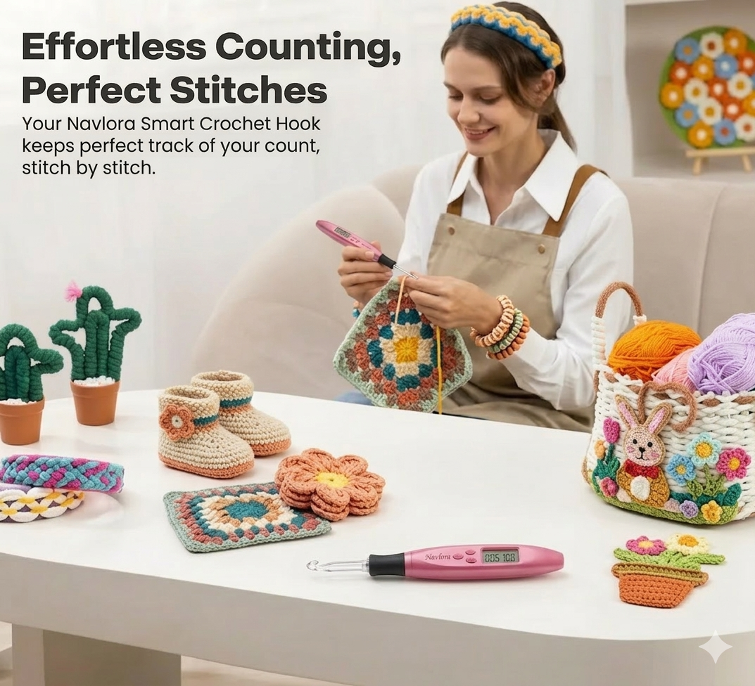 Navlora | Smart Crochet Hook Ever