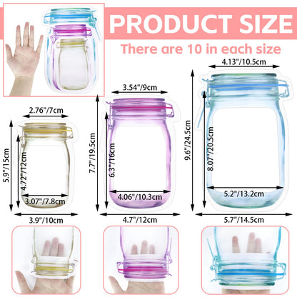 Reusable Mason Jar Bottle Bags